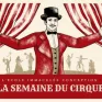 Personne de cirque qui ouvre grand les bras sur la scène de cirque pour l'actualité : La semaine du cirque 2023 